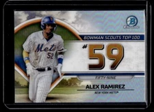 2023 Bowman Scouts’ Top 100 Alex Ramirez New York Mets #BTP-59