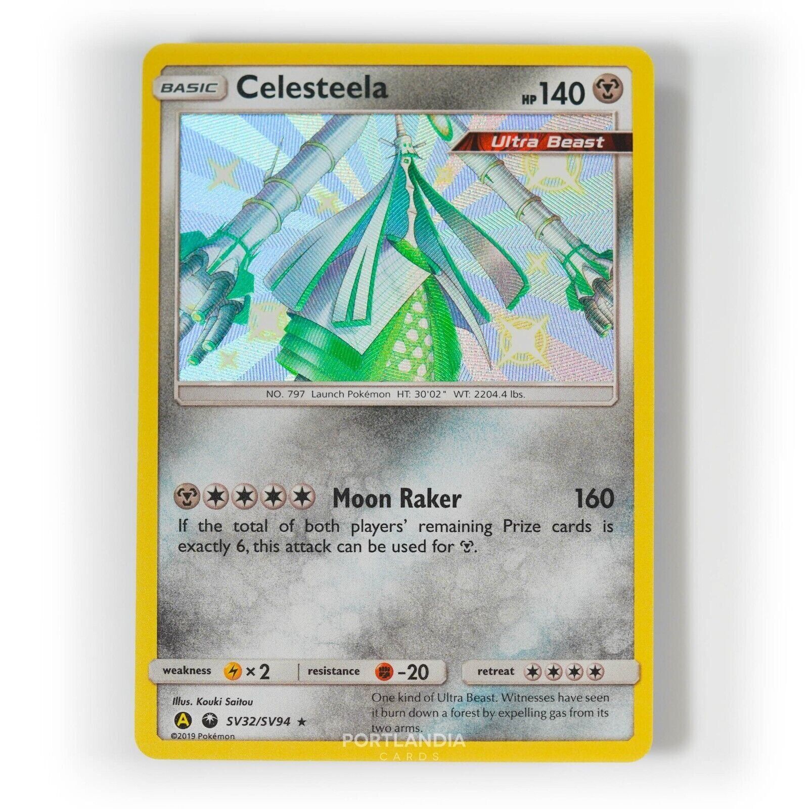 Mavin  Pokemon Card Hidden Fates Shiny Vault Celesteela SV32/Sv94 Near Mint