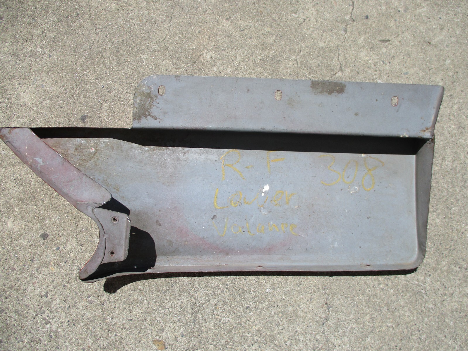 1979 308 FERRARI FRONT RIGHT METAL VALANCE PANEL EXCELLENT MANY YEARS USED RARE