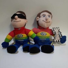 Vintage Jeff Gordon Lot Of 2 Cool Beans Racing Driver Plush Dupont 1999 USED