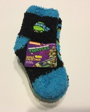 Nickelodeon Ninja Turtles 3- Pair Slipper Socks Size 18-24 Months