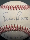 ERNIE BANKS AUTOGRAPHED OML BASEBALL CHICAG0 CUBS 512 HOME RUNS JSA