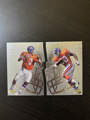 1997 Upper Deck John Elway Terrell Davis Teammates 2 Card Set TM17 TM18 Broncos