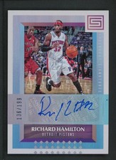 2017-18 RICHARD HAMILTON 136/199 AUTO PANINI STATUS LEGENDARY SIGNATURES