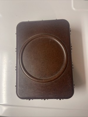 Vintage 1940's Bakelite Storage Box 6x8x2.5 Deep Art Deco