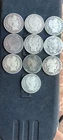 (10) 90% SILVER BARBER HALF DOLLARS Lot,  SEE DESCRIPTION...