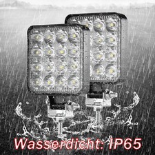 2/4/8x LED Arbeitsscheinwerfer Rückfahrscheinwerfer Scheinwerfer 12V/24V 48W Neu