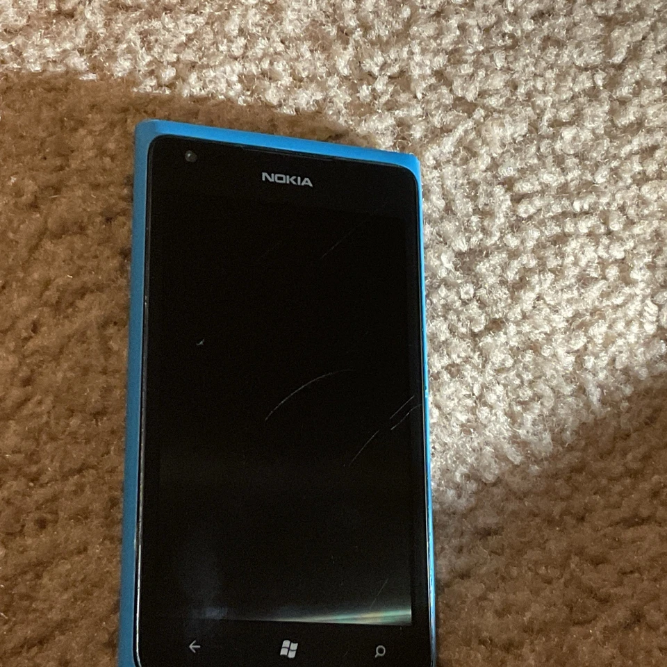 RARO Azul Nokia Lumia 900 16 GB Windows Mobile 7.5 GSM AT&T Teléfono 4.3 pulgadas Foto 4 de 4