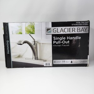 Glacier Bay Hemming Pull-Out Sprayer 1-Handle Kitchen Faucet in Stainless Steel