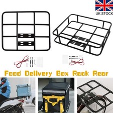 Heavy Duty Food Delivery Box Rack Rear Grille 40kg Loading Food Delivery Rack UK