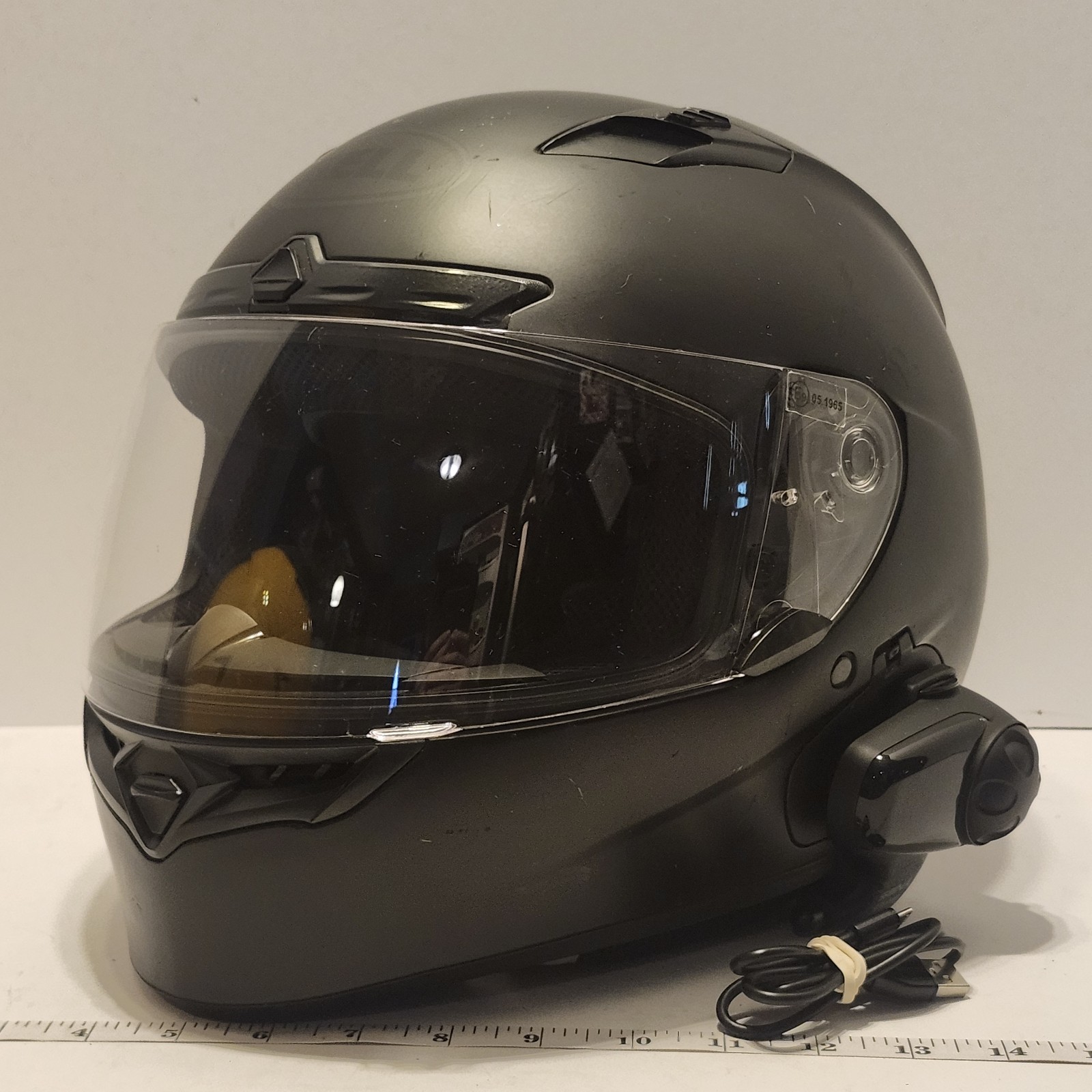 Bell Qualifier DLX Helmet Matte Black M 57-58 + Sena SMH10 Bluetooth Complete...