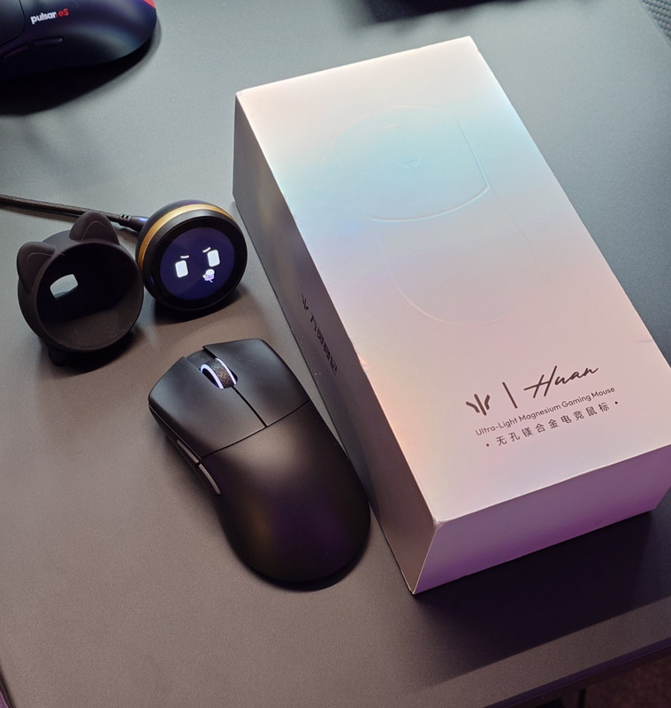 WLMouse Huan Magnesium 8k Wireless Gaming Mouse Black - Complete All Accessories