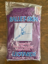 NIP New Vintage Ballet Skin Capezio Dance Purple Leotard Adult Medium 12-14 70s