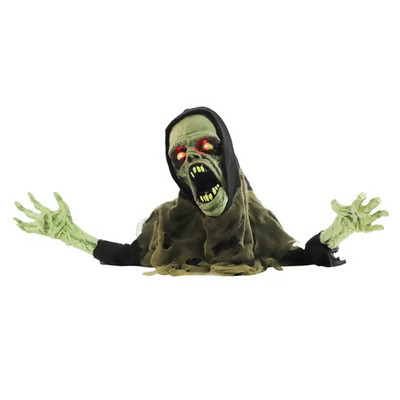 Haunted Hill Farm Hannah The Cannibal 21in Animatronic Zombie Groundbreaker -NEW