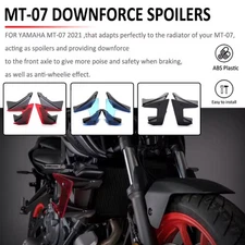 Side Downforce Naked Spoilers Fixed Wing Fairing Deflectors For Yamaha MT07 2021