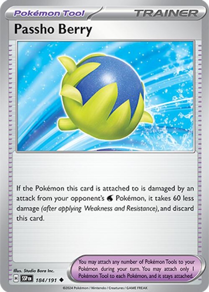 Passho Berry - [SSP - 184/191] - Reverse Holofoil - Uncommon - Pokemon - EN