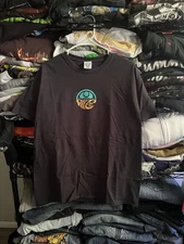 Vintage HIC Hawaiian Island Creations Surf Skate Aloha Black T-Shirt Size Medium