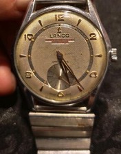 Orologio da polso uomo Lanco Swiss Made mod.11 De Luxe 17 rubini vintage nonno