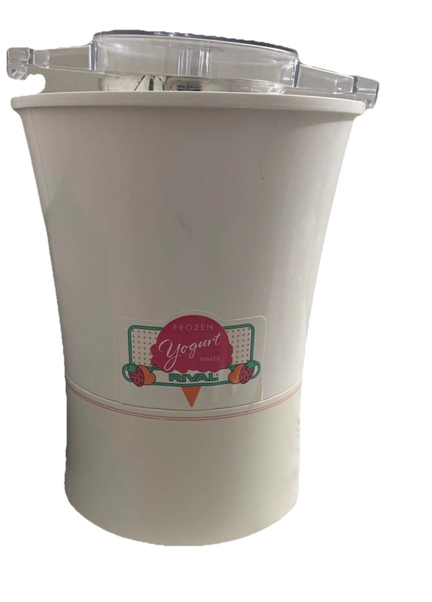 Vintage Rival 4 Quart Electric Ice Cream Yogurt Freezer Maker 8401 65301 1.2 amp