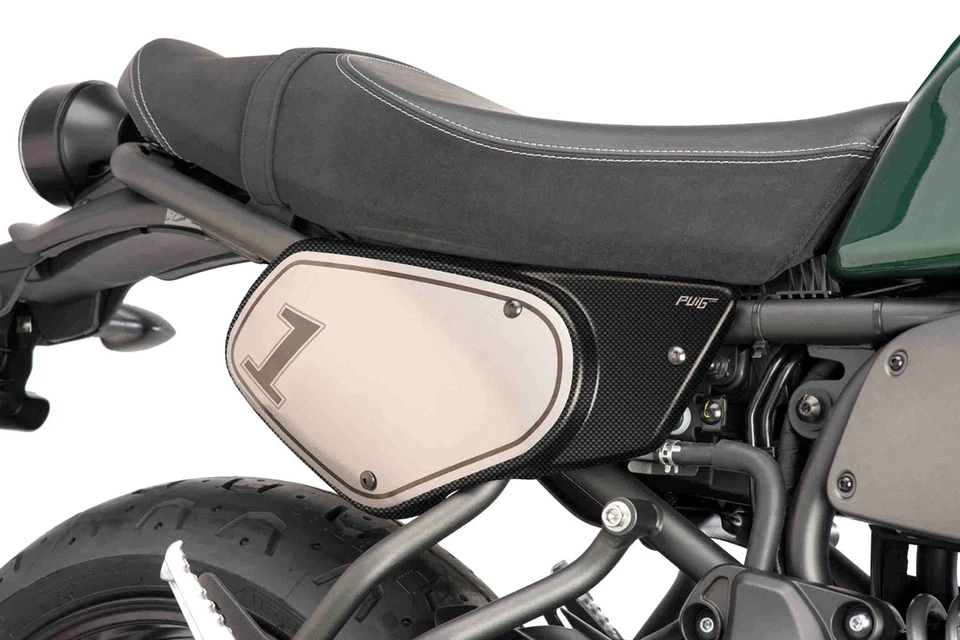 For Yamaha XSR700 2018-2021 Puig 8562C Retro Carbon Look Side Cover Foto 3 de 4