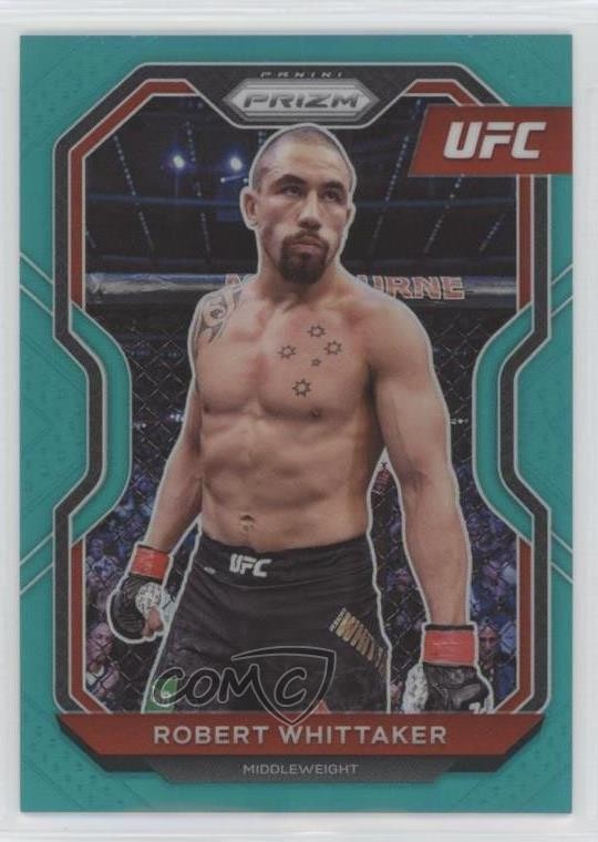 2021 Panini Prizm UFC Teal Prizm 25/49 Robert Whittaker #11 0bt4