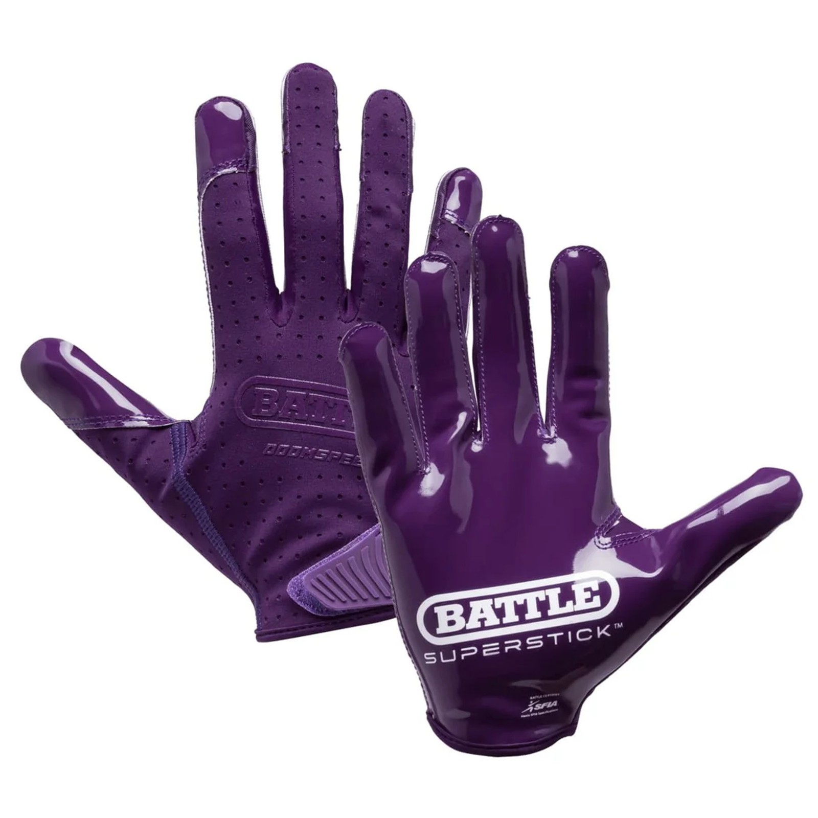 Battle Sports Youth Doom Speed Receiver Football Glove - Pur