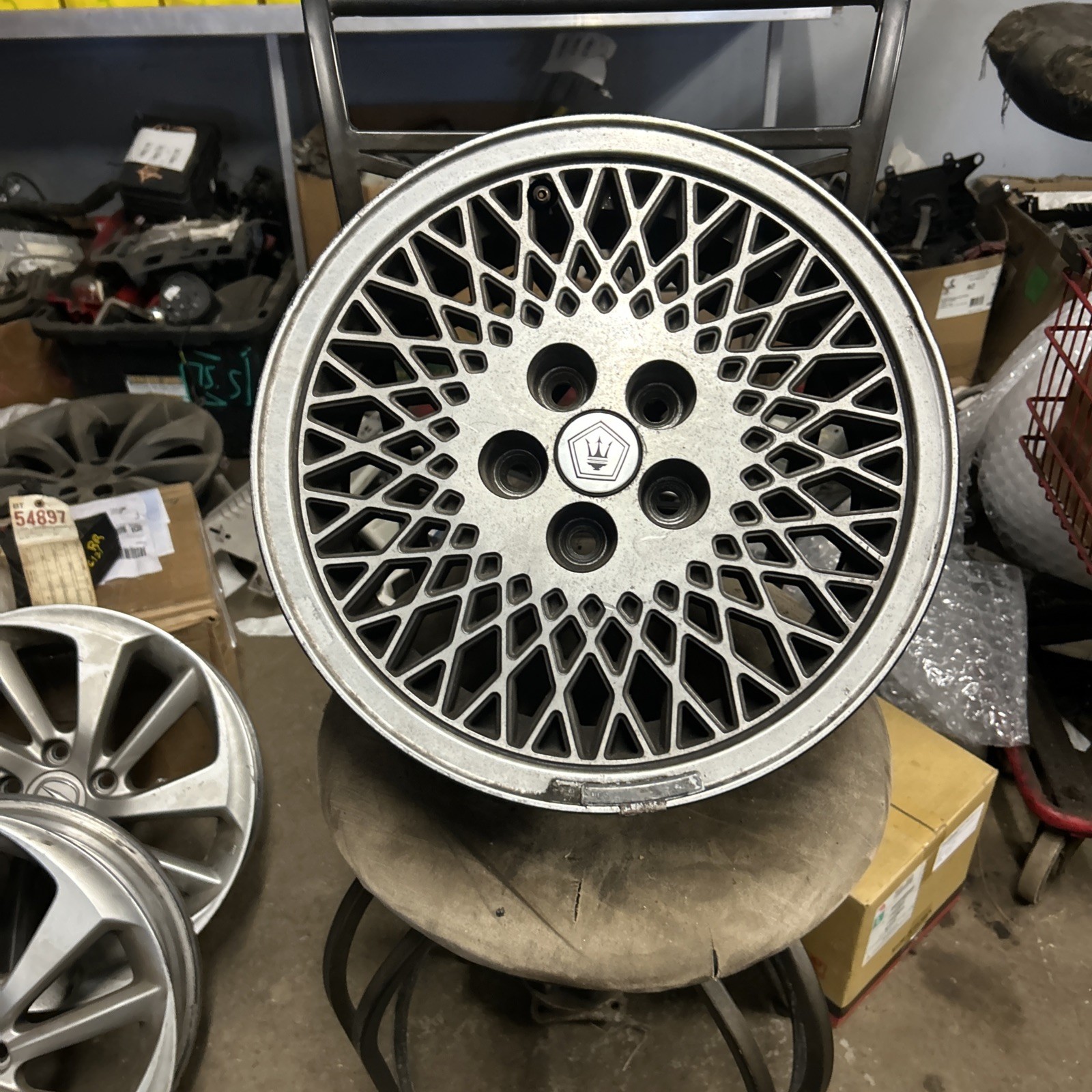 1989–91 Maserati TC 15 inch aluminum wheel not perfect