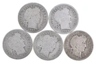 Better Lot 5 1893 1905-S 1914-S 1909-O Barber Dime 0.50 Face *159
