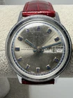 Timex 1975 Mens Working Manual Wind Watch 35MM 7.5" Vintage Day Date