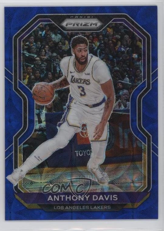 2020-21 Panini Prizm Choice Blue Prizm /49 Anthony Davis #109