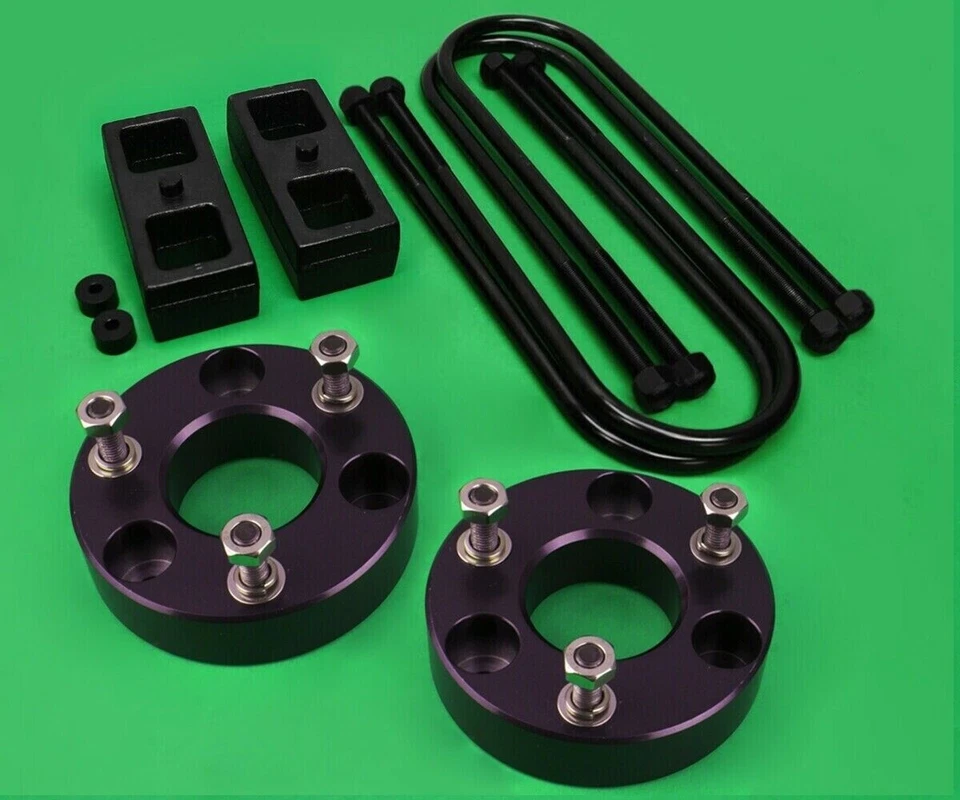 Se adapta a 05-11 Dodge Dakota Completo 3" Delantero + 2" Trasero Kit de Elevación Bloques de Acero + Pernos en U Foto 2 de 4