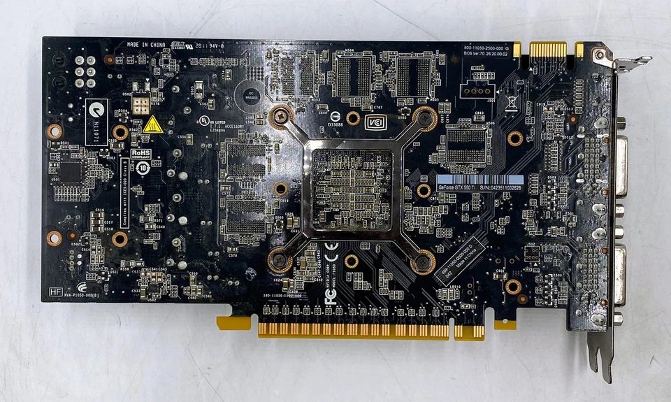 NVIDIA 900-11050-2500-000 GeForce GTX 550 Ti 1GB DDR5 PCIe Graphics Card - Image 4 of 4