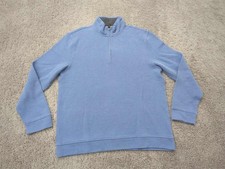 Tasso Elba Sweatshirt Mens Large Pullover 1/4 Zip Long Sleeve Preppy Casual