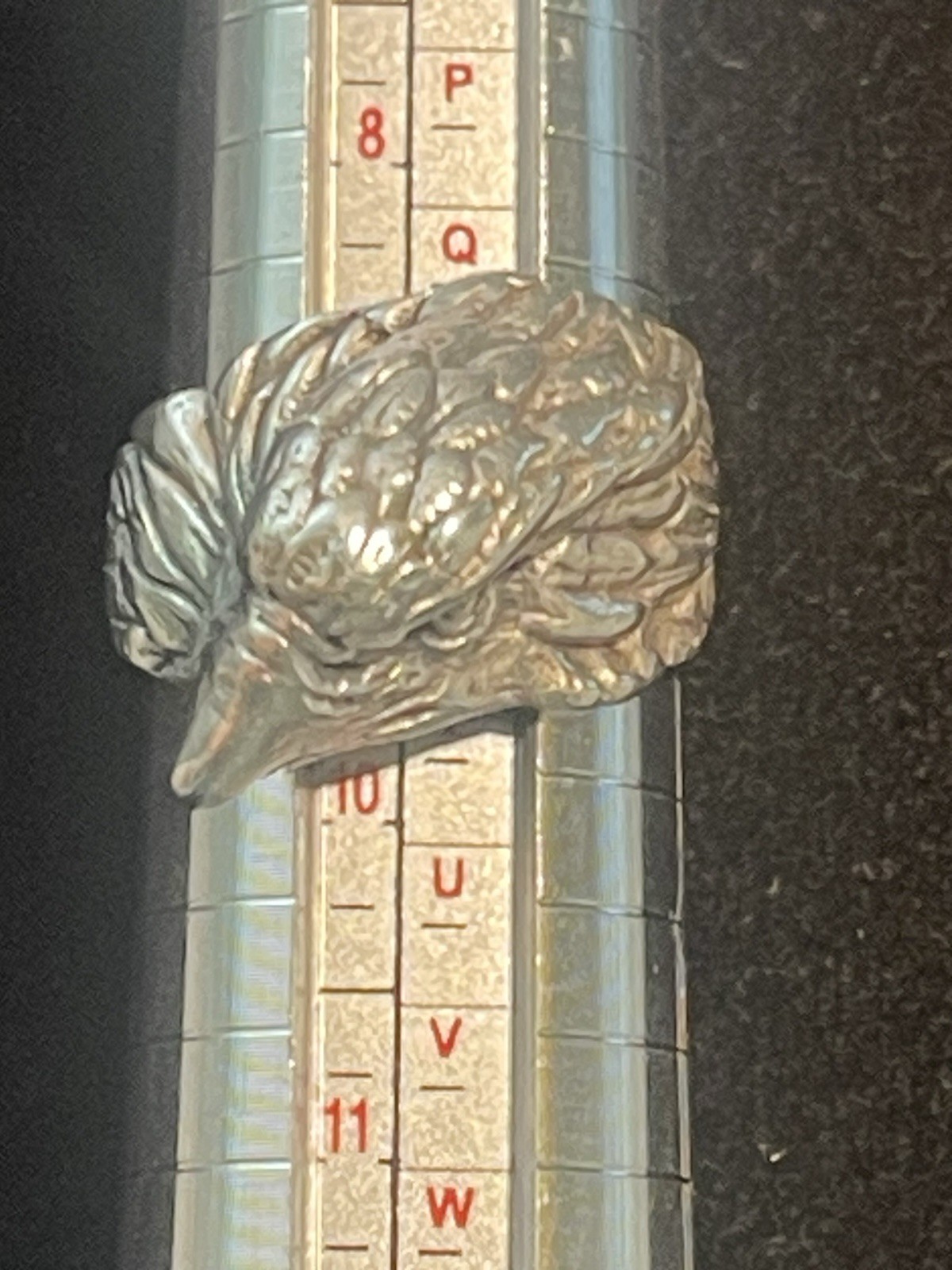 Unique Beautiful Sterling Silver Eagle Head Ring … - image 11