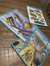 Lot Of 3 Vintage Puzzle Patch 25 Piece Picture Puzzles With All Pieces
