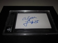 ALYSSA THOMAS SIGNED AUTO 3X5 INDEX CARD BECKETT SLAB BAS WNBA MERCURY SUN