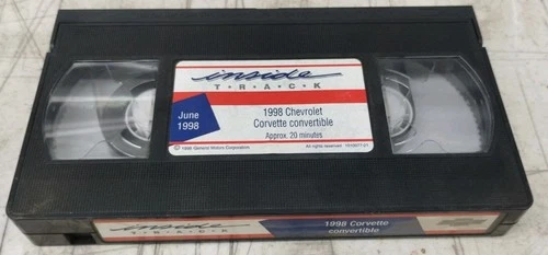 June 1998 Inside Track Chevrolet Corvette Convertible Informational And Sale VHS