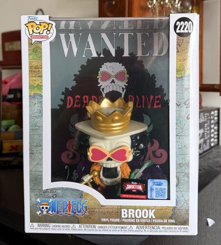 Funko POP! Animation: BROOK (Wanted Poster) #2220 TargetCon Exclusive IN HAND