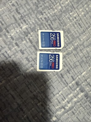 2x Lot - Samsung 256GB Pro Plus SD Card V30 U3 SDXC 180MB/s Read 130MB/s Write
