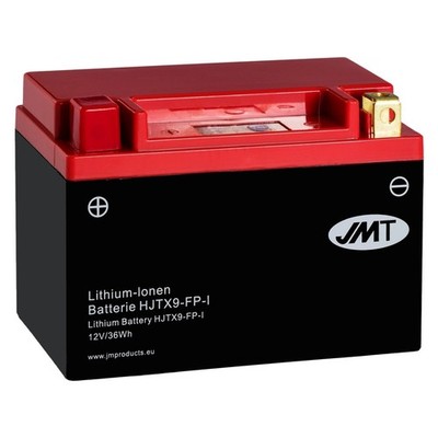 Lithium-Batterie Motorrad  HJTX9-FP LFP 12V 800g 180A geladen startklar - Neu