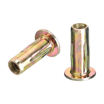 25pcs 5/16-18 Multi-Grip Rivet Nuts Pre-Bulbed Shank Flat Head Threaded