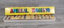 Vintage Animal Dominoes Colorful Farm Animals 28pcs Made In Israel