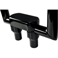 LA Choppers Hefty 1.25" Handlebar 3" Riser & Top Clamp Kit Black Made in USA