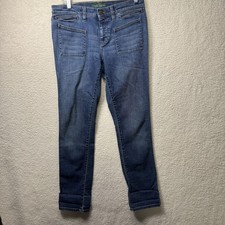 LRL Ralph Lauren Jeans Co. Women's Mid-Rise Straight Blue Denim Jeans Size 6