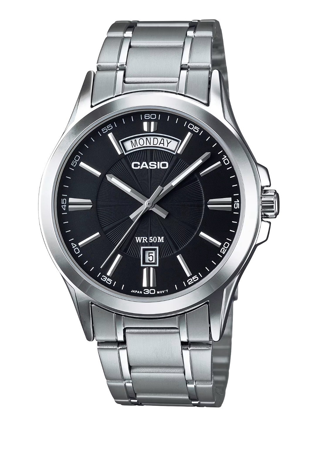 Casio Analog Silver Metal Band Men Watch Original New MTP-1381D-1AVDF