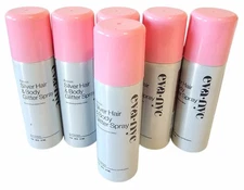 (LOT OF 6) Eva NYC Kweeen Silver Glitter Spray for Skin & Hair 1.0 oz Vegan