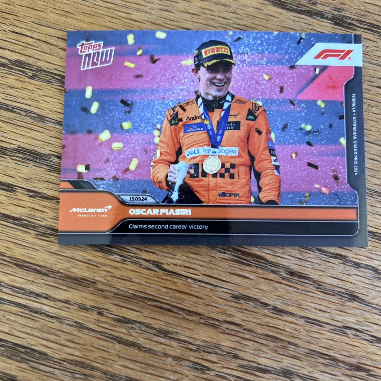 Oscar Piastri trading card