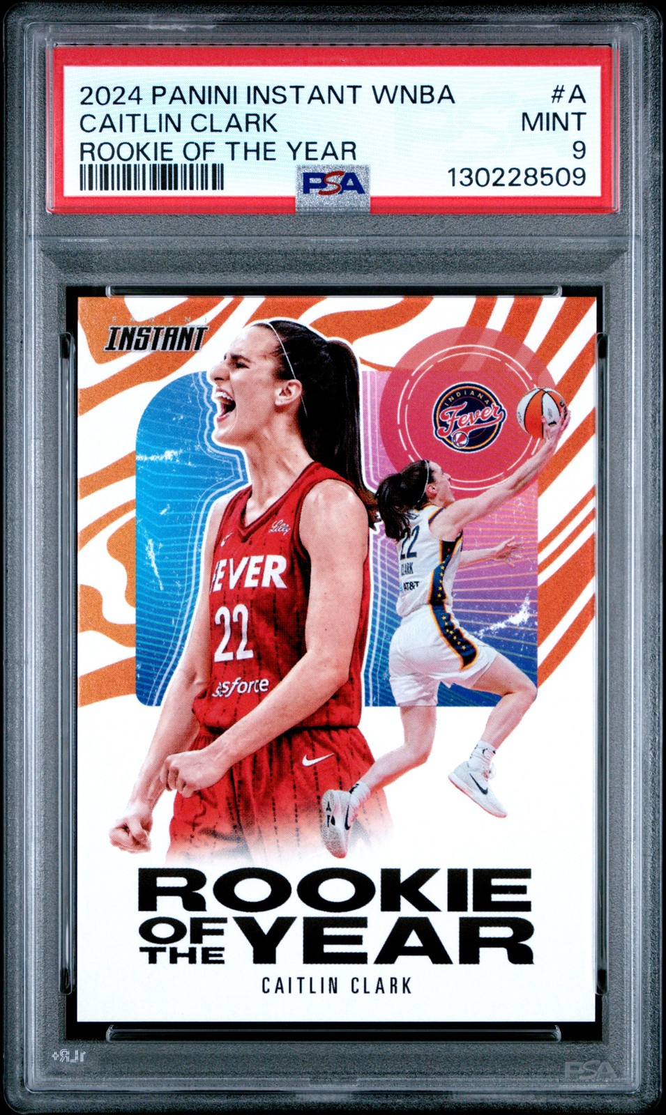 2024 PANINI INSTANT WNBA ROY #A CAITLIN CLARK PSA 9