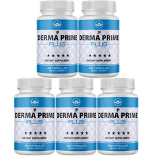Derma Prime Plus Overall Skin Wellness, Healthy & Glowing Skin- 5 Bottles