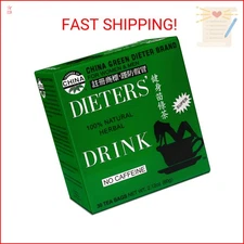 Uncle Lee's Tea China Green Dieters Tea Caffeine Free, 2.12 Oz, 30 Count